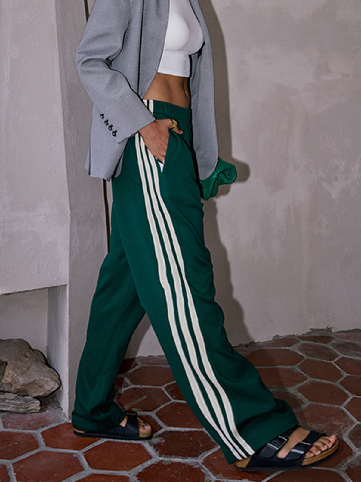 Bertina | Pantaloni patchwork a righe