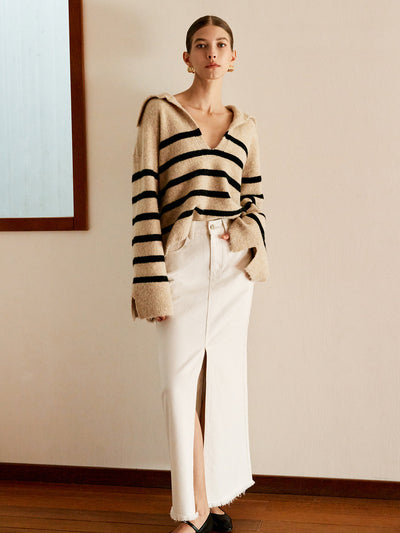 Enrica | Maglione oversize a righe