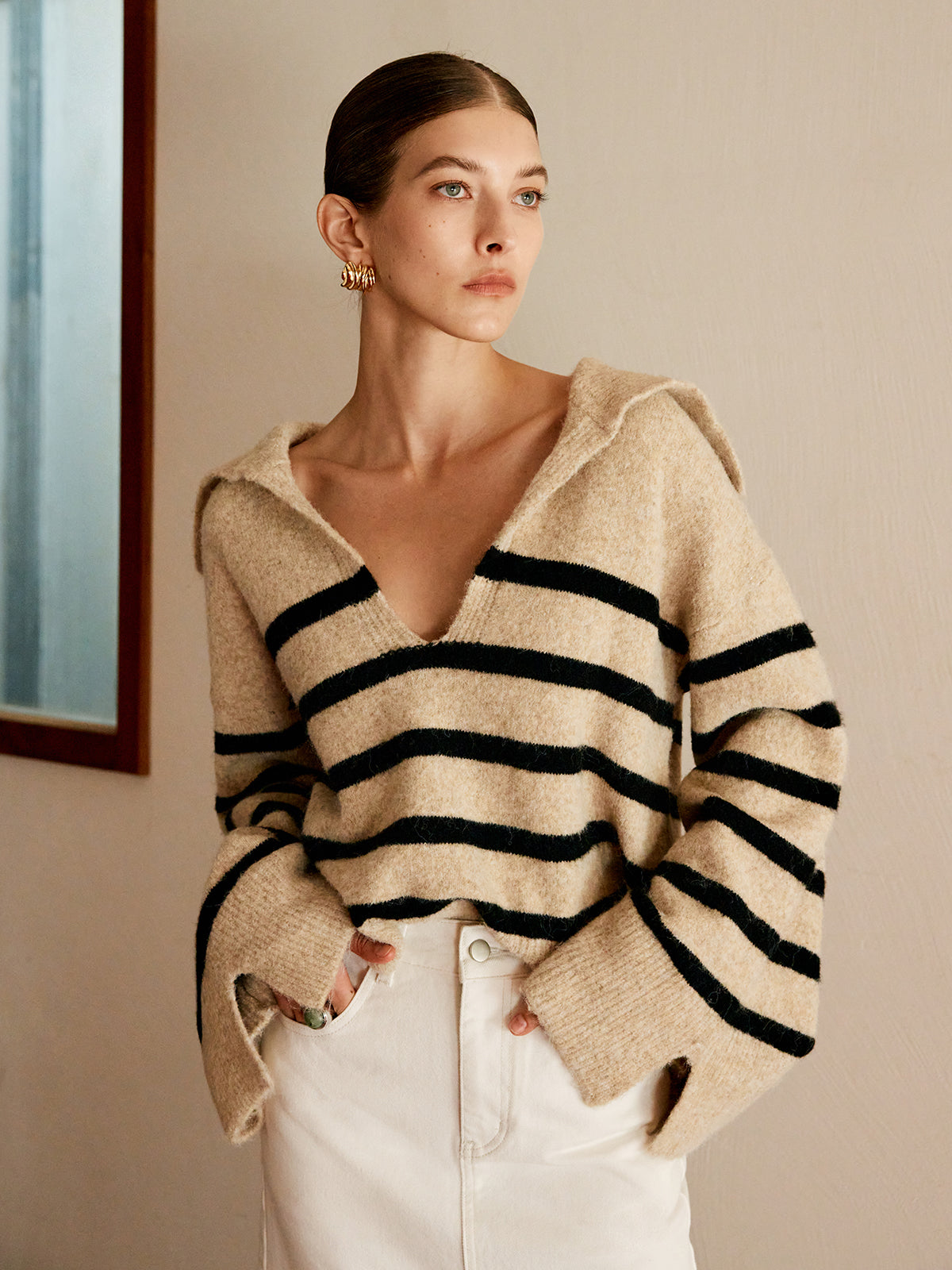 Enrica | Maglione oversize a righe