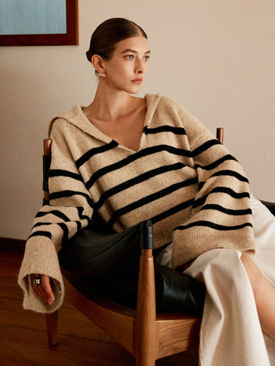 Enrica | Maglione oversize a righe