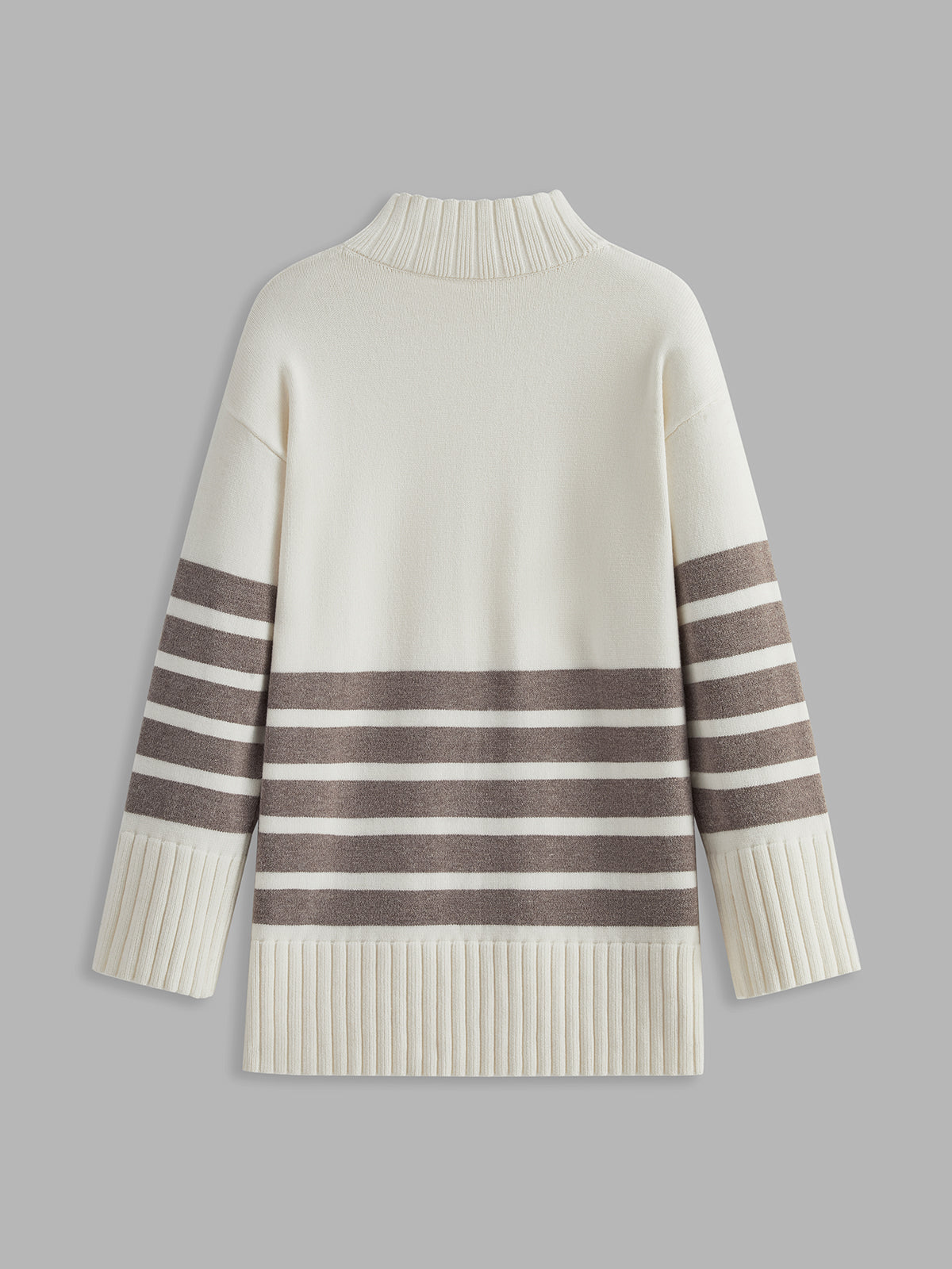 Elenia | Maglione a righe con scollo a gobba