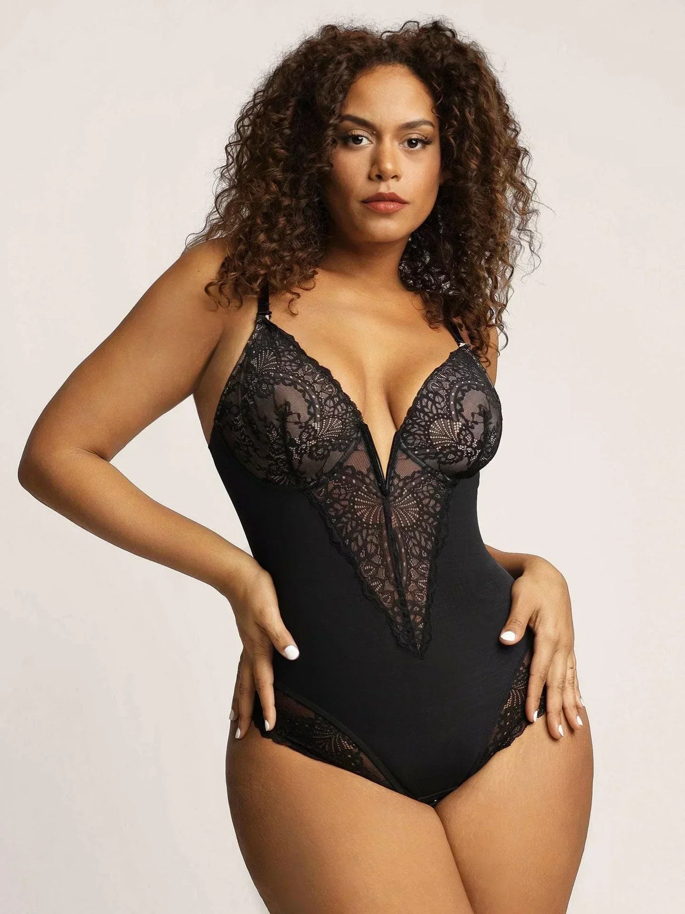 Lucia | Body con profondo scollo a V