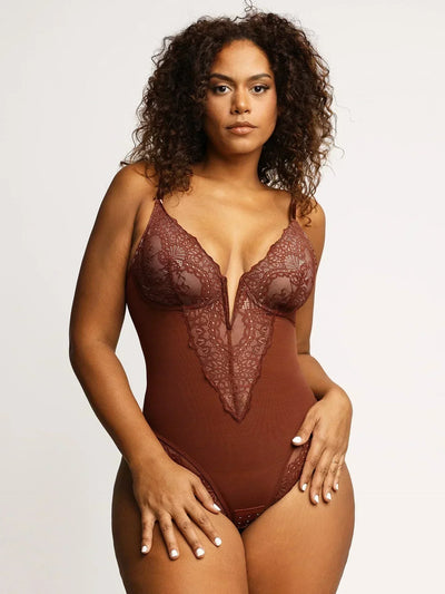 Lucia | Body con profondo scollo a V