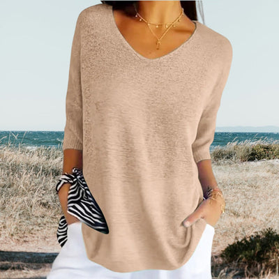 Gerda Top Estivo Donna – Leggero e Traspirante, Scollo a V-1
