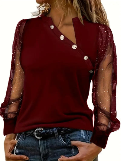 Bella | Modern and elegant one-shoulder blouse