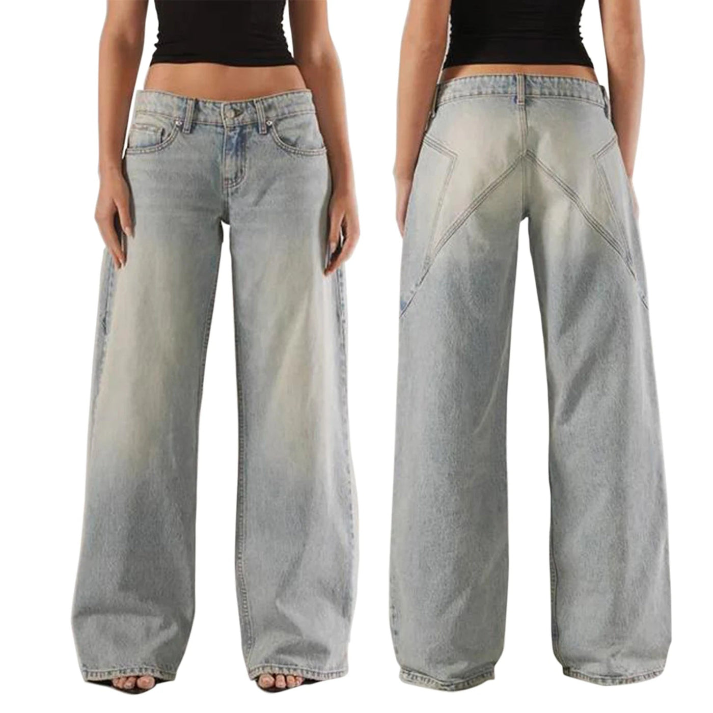 Bella | Jeans larghi a vita bassa