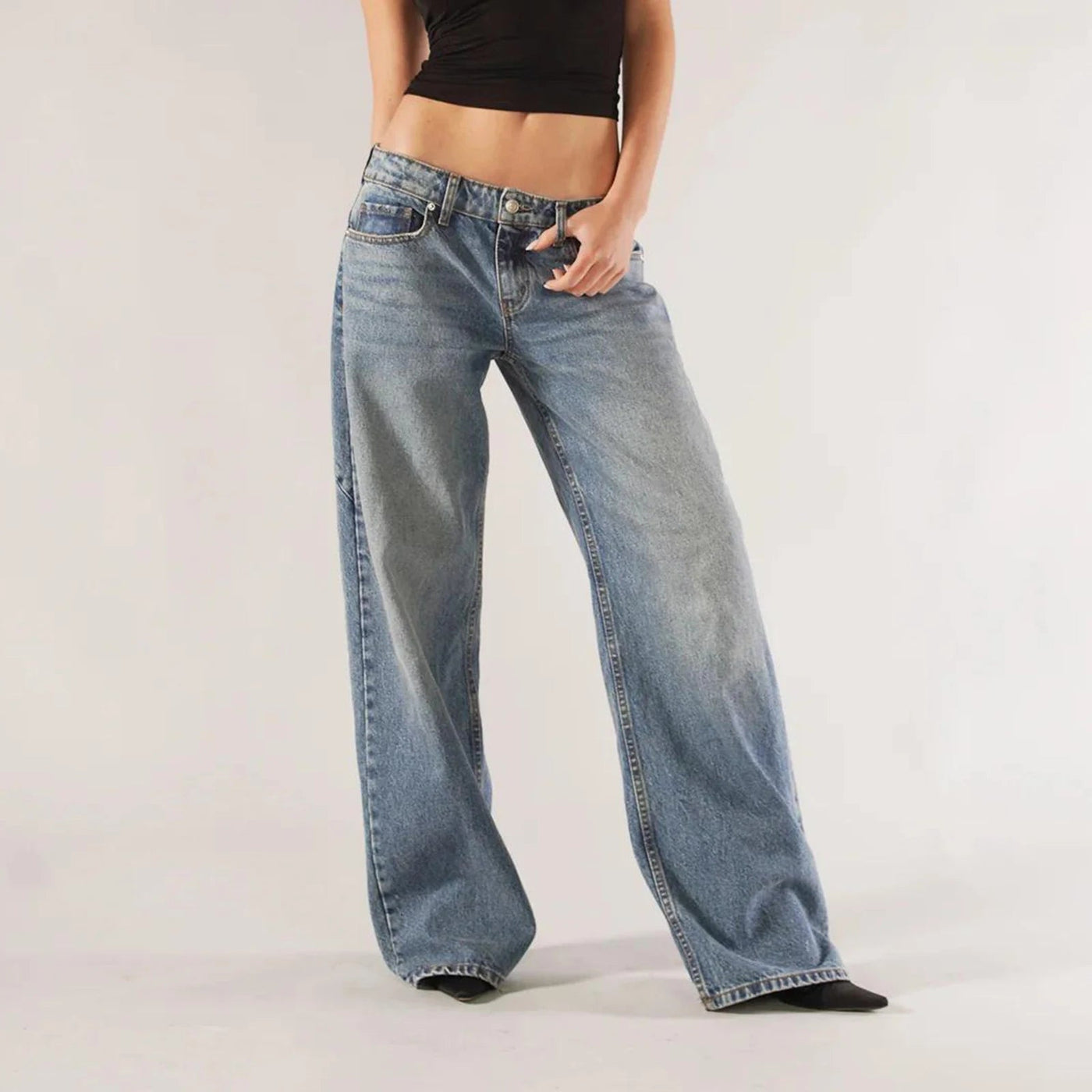 Bella | Jeans larghi a vita bassa