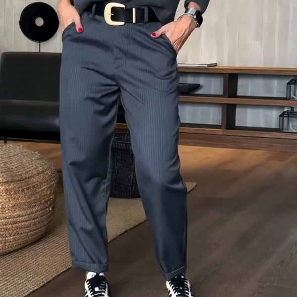Bianca | Pantaloni a strisce eleganti e confortevoli