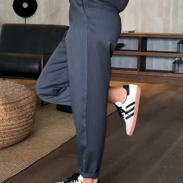 Bianca | Pantaloni a strisce eleganti e confortevoli