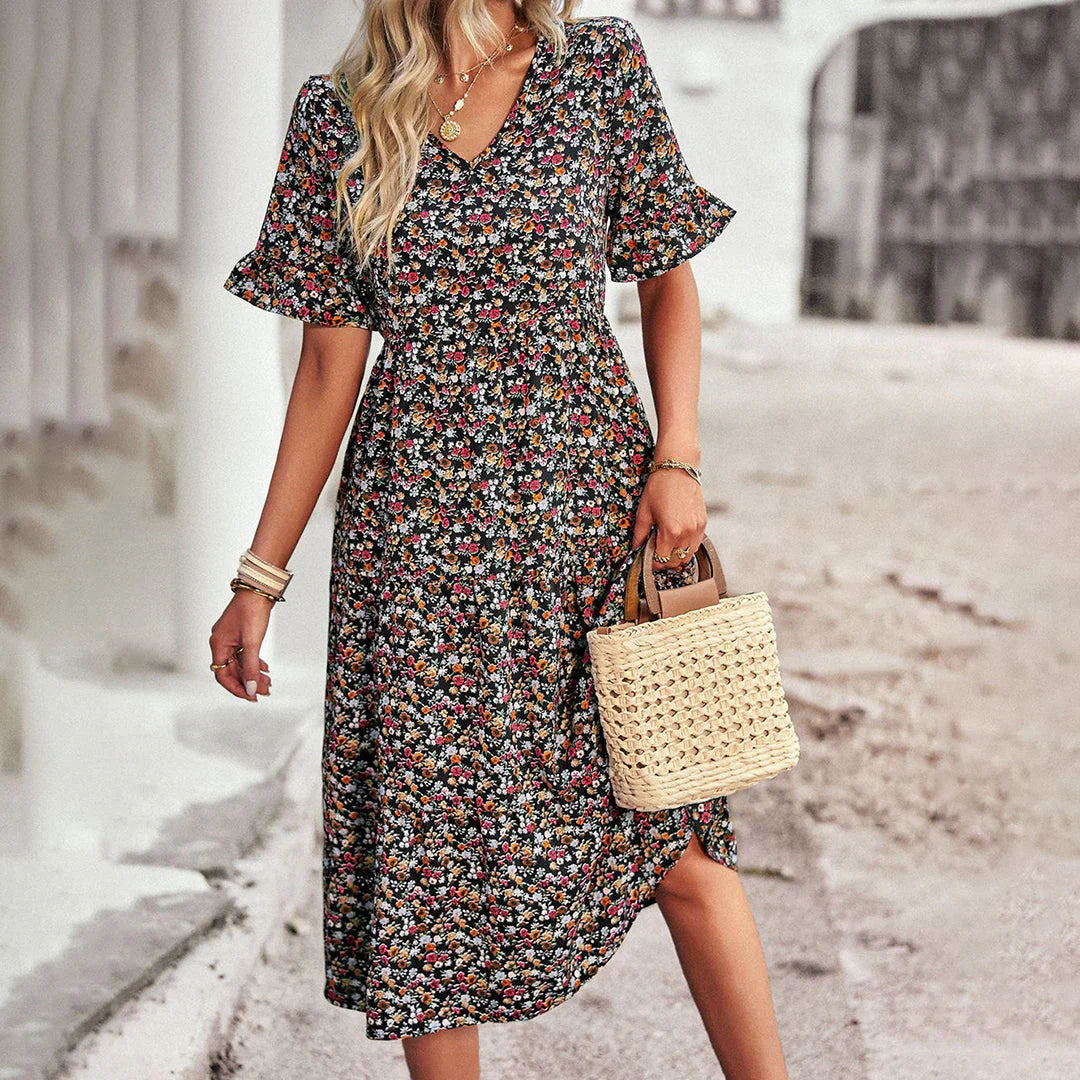 Lena | Abito Estivo Floreale Donna Casual 2