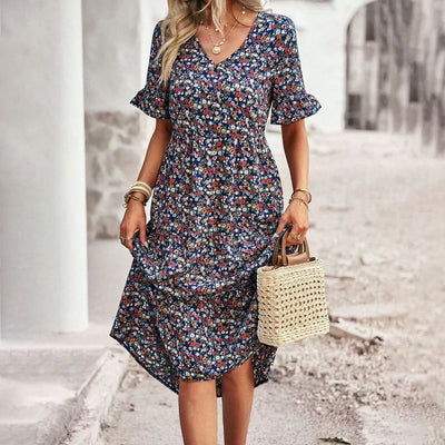 Lena | Abito Estivo Floreale Donna Casual 3