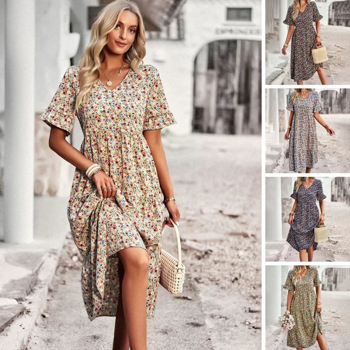 Lena | Abito Estivo Floreale Donna Casual 6
