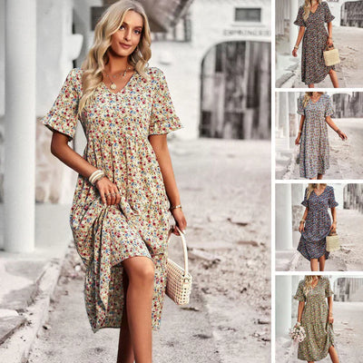 Lena | Abito Estivo Floreale Donna Casual 6