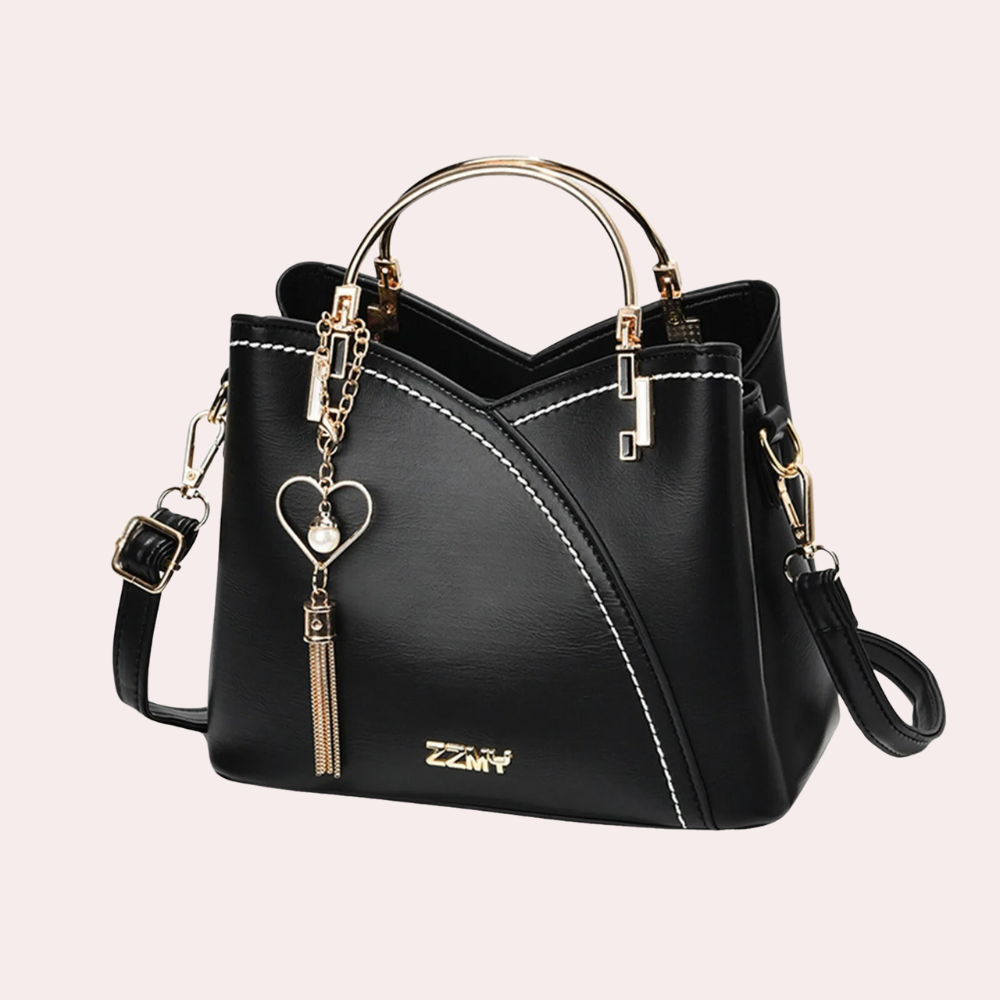 Catriona | Borsa Tracolla Donna in Tessuto Khaki con Dettagli Chic e Spallaccio Regolabile 6