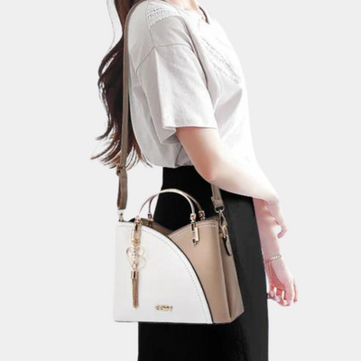 Catriona | Borsa Tracolla Donna in Tessuto Khaki con Dettagli Chic e Spallaccio Regolabile 2