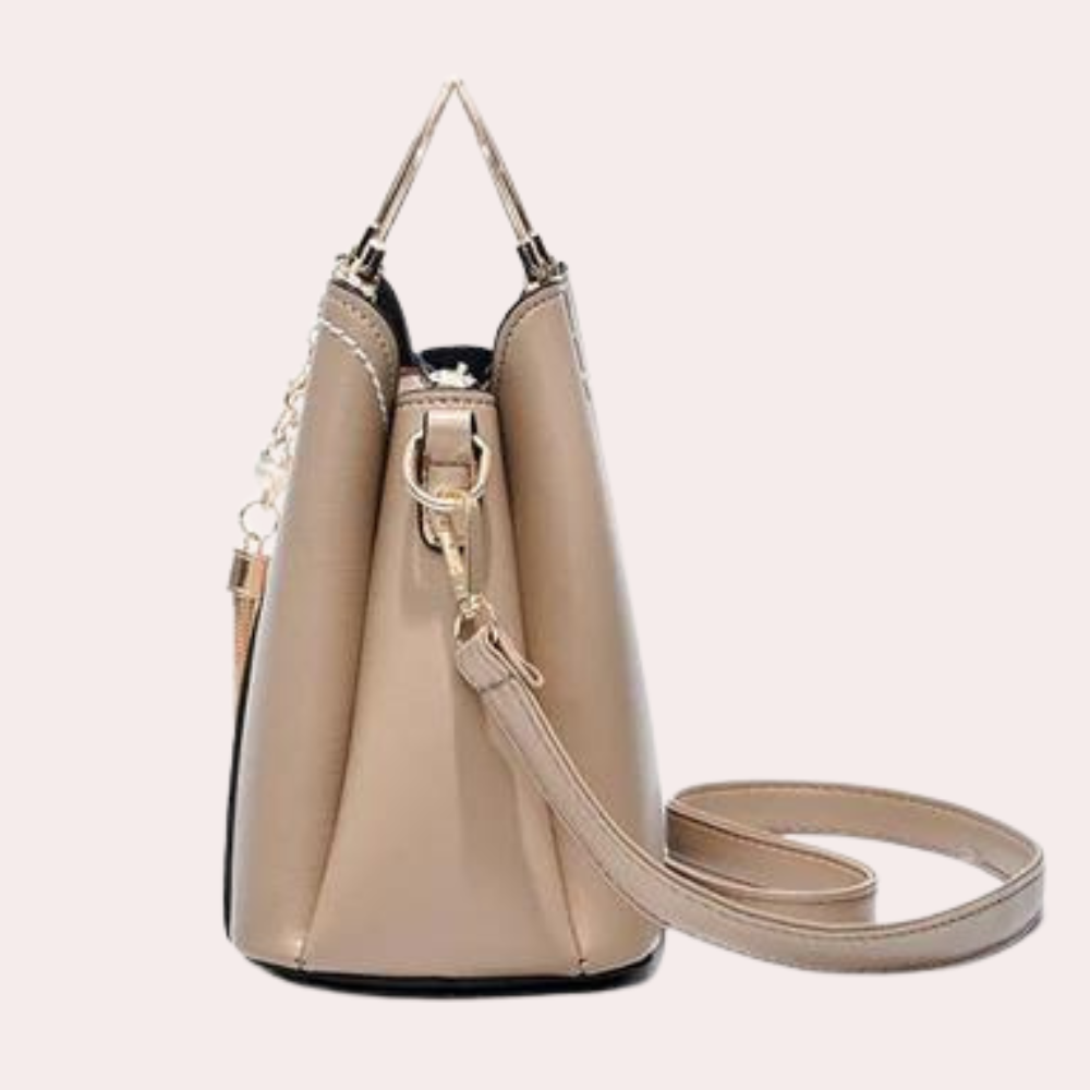 Catriona | Borsa Tracolla Donna in Tessuto Khaki con Dettagli Chic e Spallaccio Regolabile 3