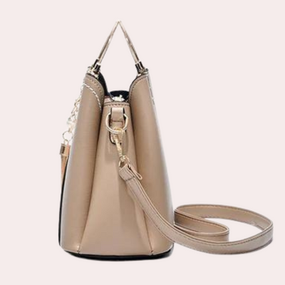Catriona | Borsa Tracolla Donna in Tessuto Khaki con Dettagli Chic e Spallaccio Regolabile 3