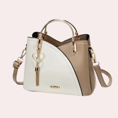 Catriona | Borsa Tracolla Donna in Tessuto Khaki con Dettagli Chic e Spallaccio Regolabile 1