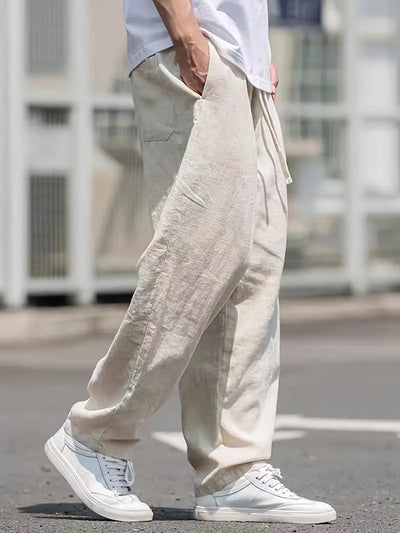 Lino Libero | Pantaloni Larghi Donna in Lino Casual e Traspiranti-2