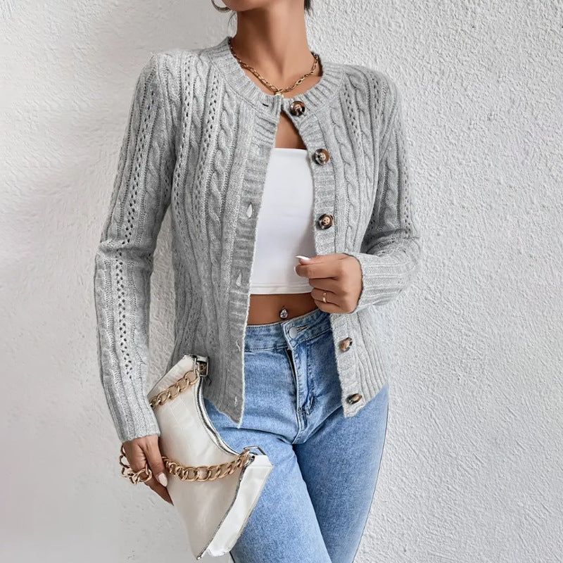 Sabrina | Cardigan lungo con bottoni e maniche lunghe