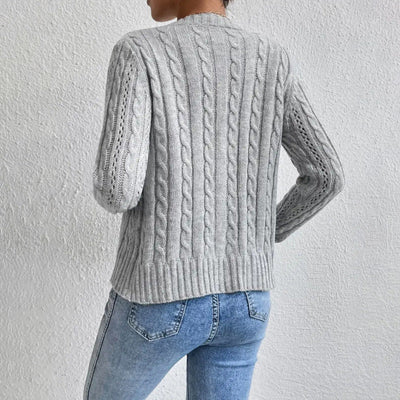 Sabrina | Cardigan lungo con bottoni e maniche lunghe