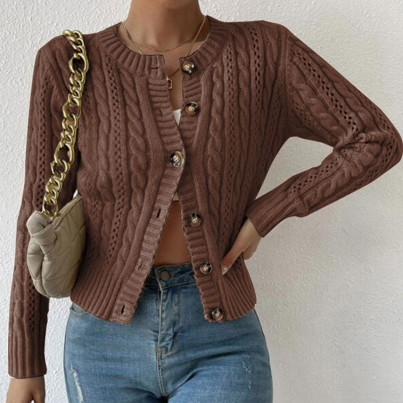 Sabrina | Cardigan lungo con bottoni e maniche lunghe