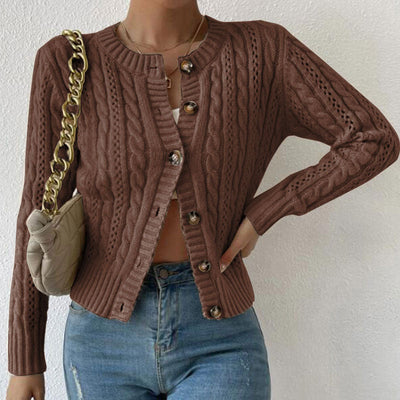 Sabrina | Cardigan lungo con bottoni e maniche lunghe
