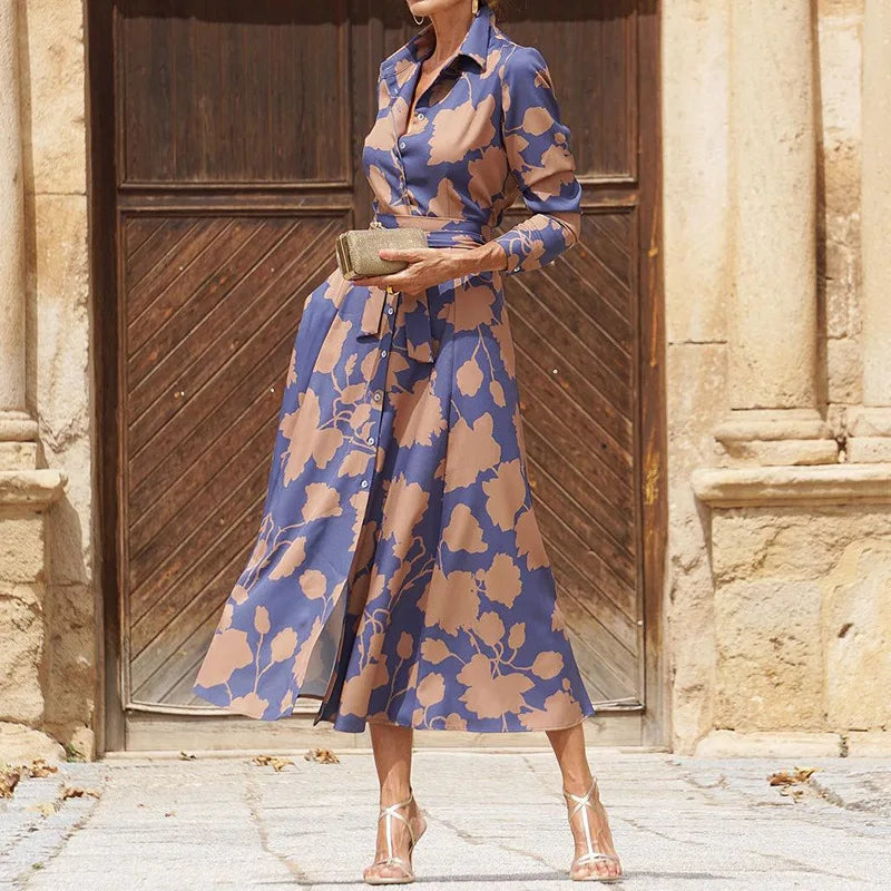 Charli | Elegante vestito a manica lunga a V-Neck