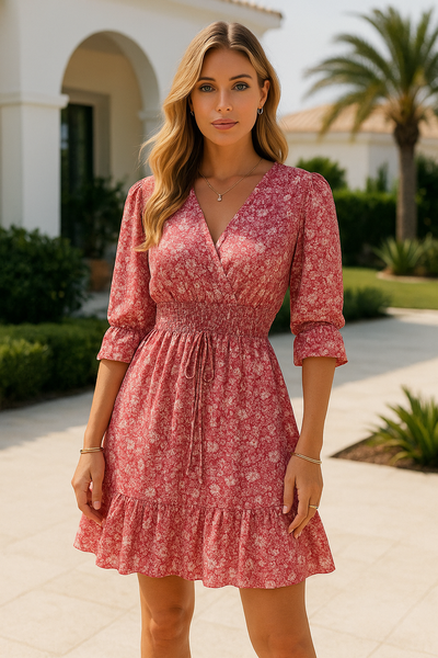 Valentina | Mini Abito Donna Floreale Casual 1