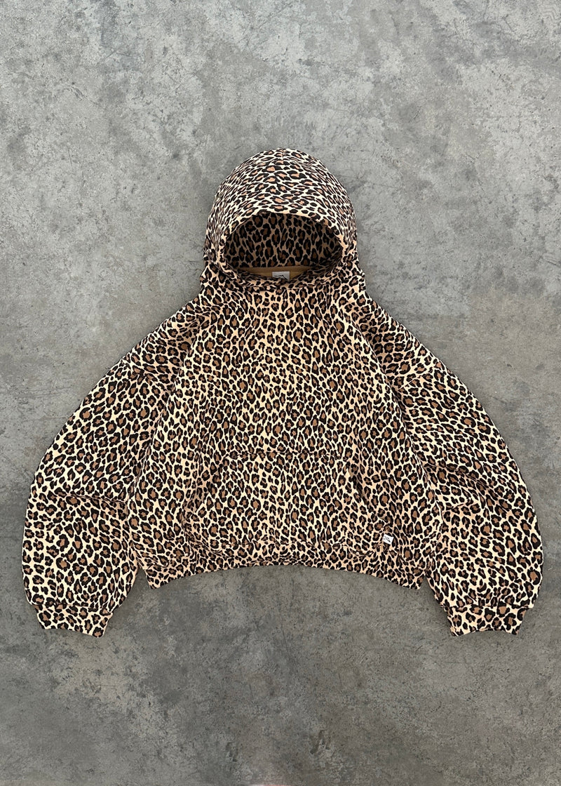 Alice | Felpa con cappuccio unisex con stampa ghepardo