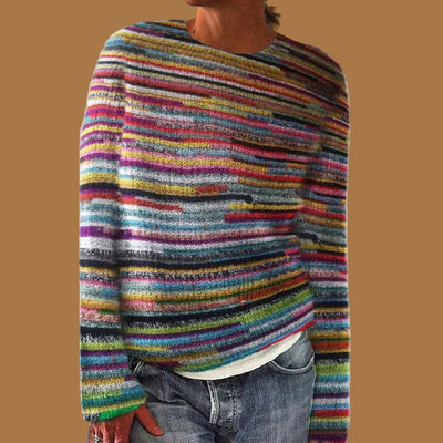 Christina | Maglione colorato in maglia di cotone spesso