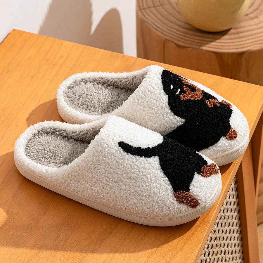 Nadia | Pantofole con motivo a cane per comfort e calore