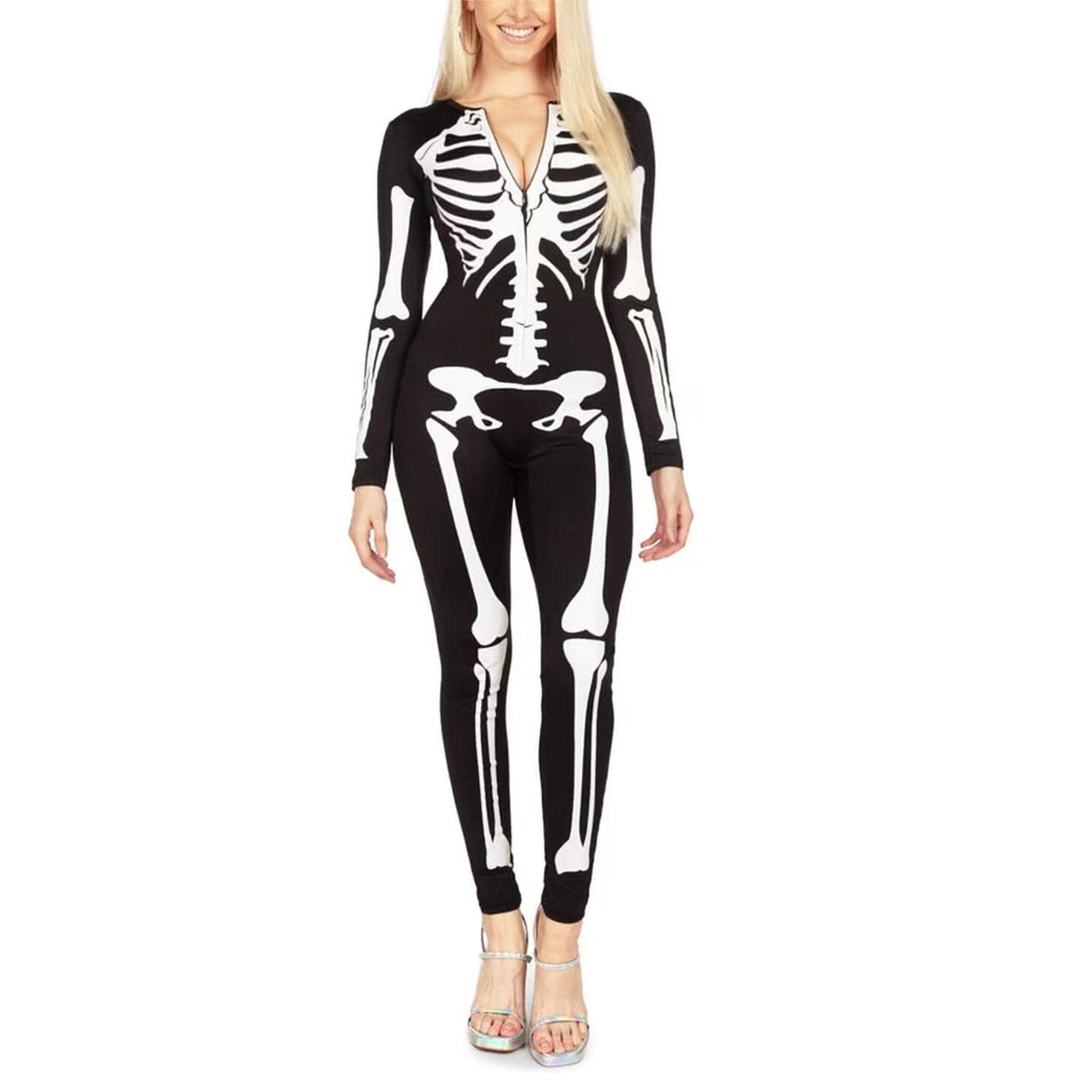 Arianna | Body di Halloween con scheletro spettrale