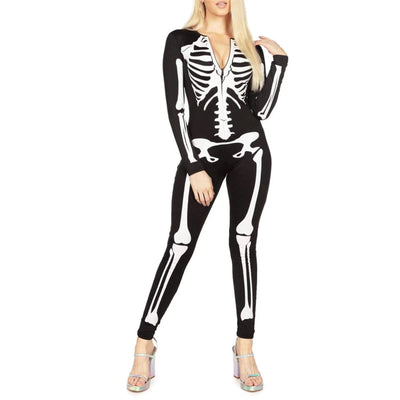 Arianna | Body di Halloween con scheletro spettrale
