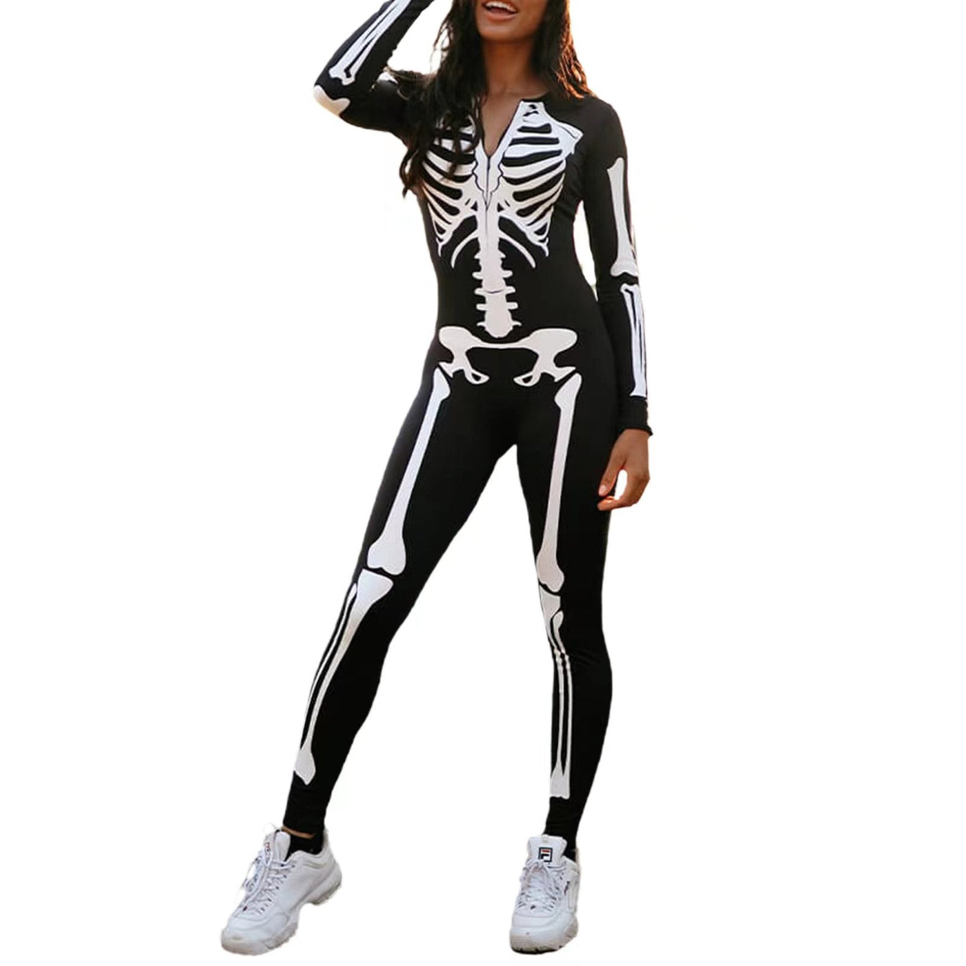 Arianna | Body di Halloween con scheletro spettrale