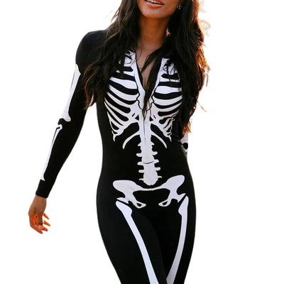 Arianna | Body di Halloween con scheletro spettrale