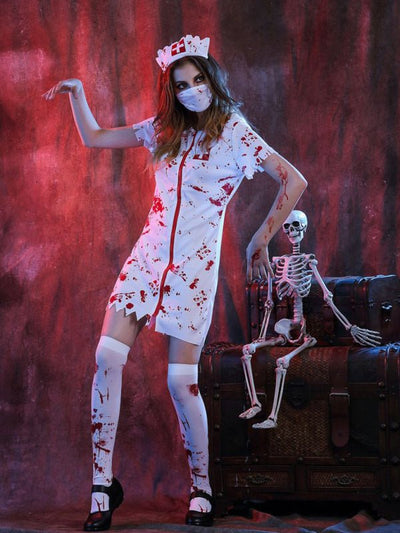 Anita | Costume da infermiera horror a macchie di sangue