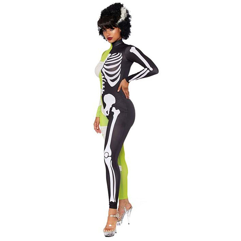Annalisa | Vestito di Halloween metà mummia e metà scheletro