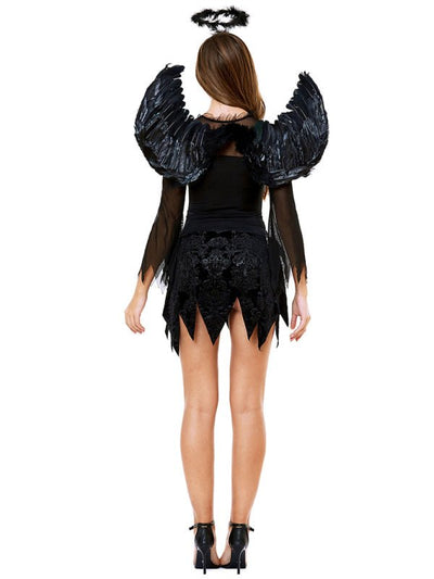 Bruna | Mini costume da angelo caduto con ali