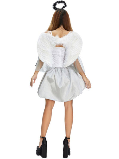 Bruna | Mini costume da angelo caduto con ali