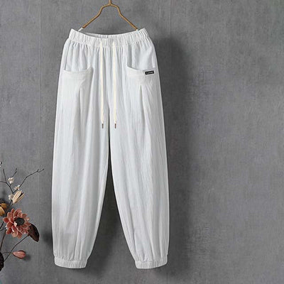 Lucrezia | Pantaloni tempo libero tinta unita