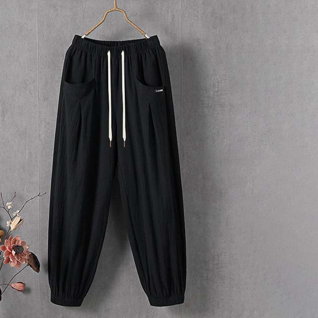 Lucrezia | Pantaloni tempo libero tinta unita
