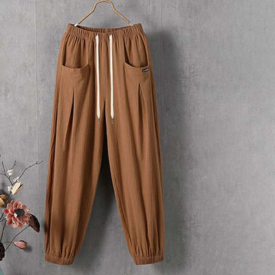 Lucrezia | Pantaloni tempo libero tinta unita