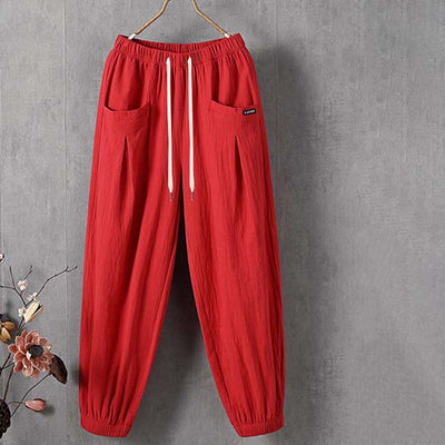 Lucrezia | Pantaloni tempo libero tinta unita