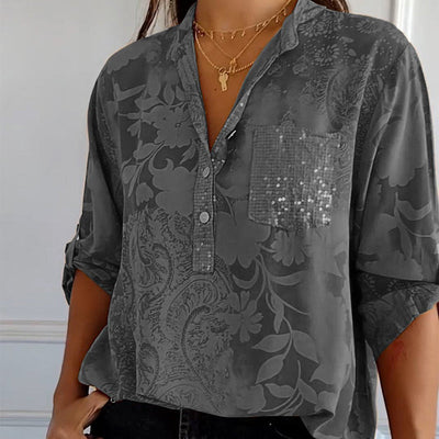 Daniela | Blouse d'été imprimée à manches longues