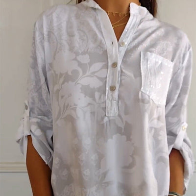 Daniela | Blouse d'été imprimée à manches longues