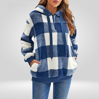 Daniela | Felpa classica con mezza zip