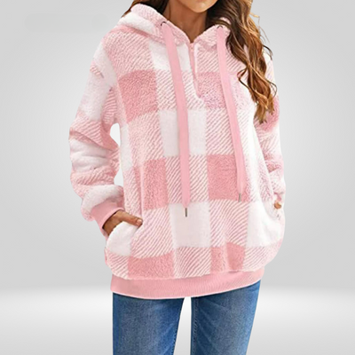 Daniela | Felpa classica con mezza zip