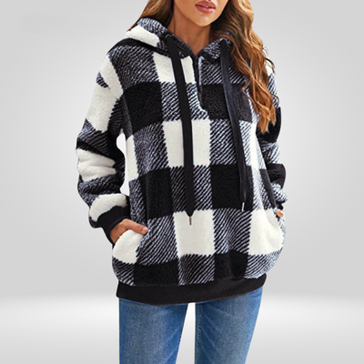 Daniela | Felpa classica con mezza zip