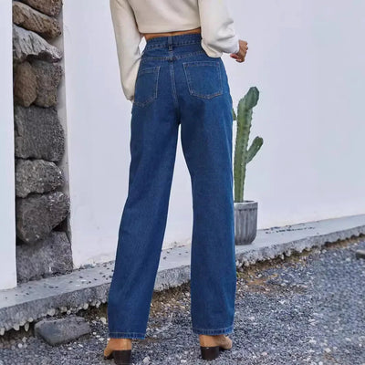 Daria | Jeans Mom a vita alta scuri